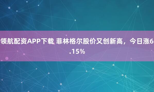 领航配资APP下载 菲林格尔股价又创新高，今日涨6.15%